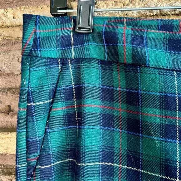 Talbots Heritage Vintage Tartan Plaid Size Zip Straight Leg Pants Size 12 - Picture 5 of 7